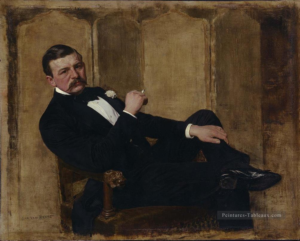 Portrait d’un homme Jan Van Beers Peintures à l'huile
